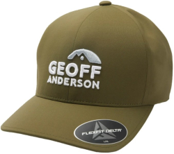 Kiltovka Geoff Anderson Flexfit Delta zelen 3D logo
